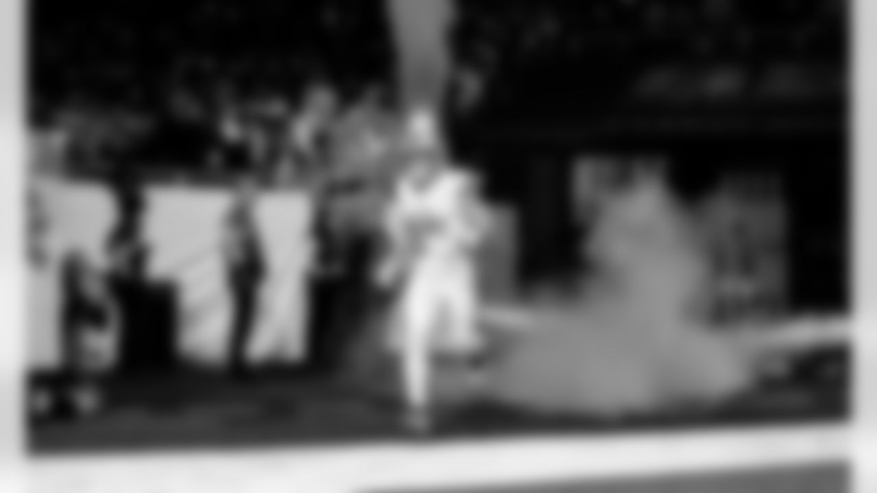 Detroit Lions wide receiver Tom Kennedy (85) before an NFL football game against the Dallas Cowboys on Thursday, Dec. 4, 2025 in Detroit. (Jeff Nguyen/Detroit Lions via AP)