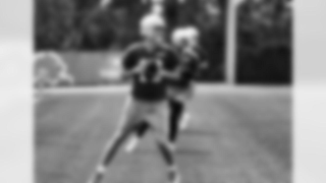 Detroit Lions quarterback Jared Goff (16) during OTAs at the Meijer Performance Center on June 4, 2025 in Allen Park, Mich. (Jeff Nguyen/Detroit Lions)