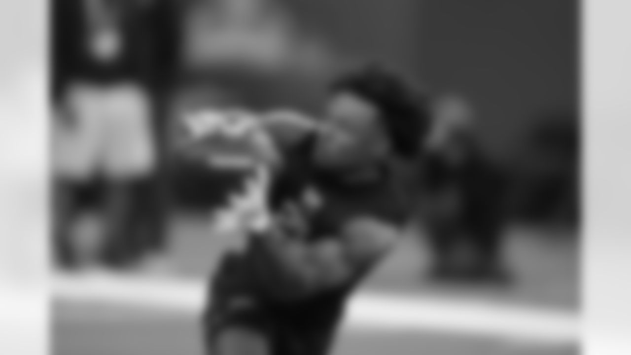 Louisville wide receiver Caullin Lacy (25) runs a drill at the NFL football scouting combine in Indianapolis, Saturday, Feb. 28, 2026. (AP Photo/Michael Conroy)