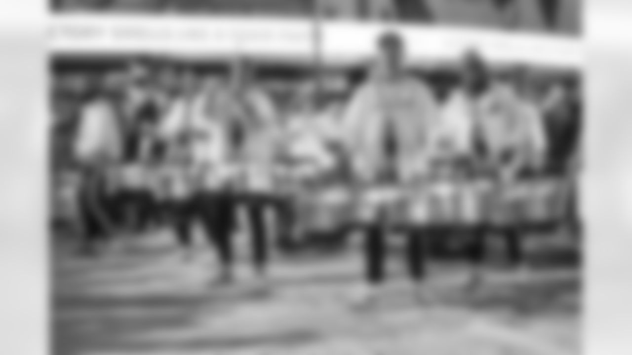 Detroit Lions Honolulu Boom performs before an NFL football game against the Dallas Cowboys on Thursday, Dec. 4, 2025 in Detroit. (Mike Ferdinande/Detroit Lions)