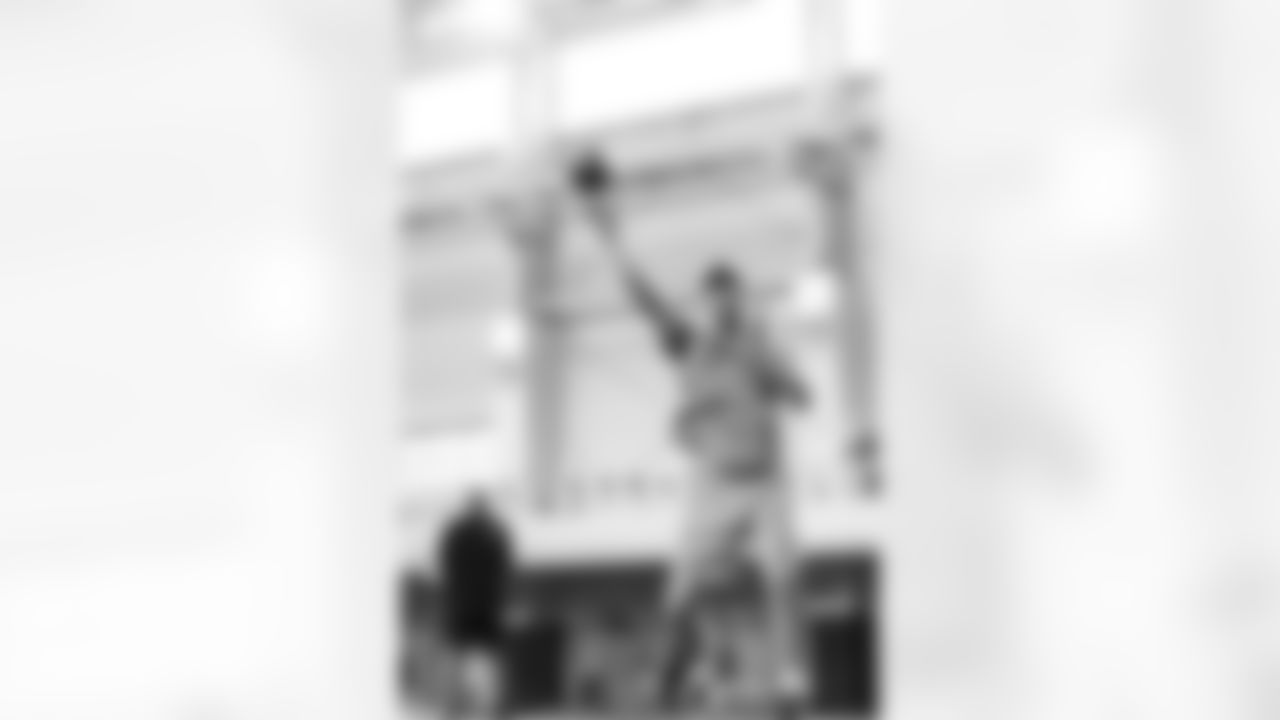 Detroit Lions quarterback Jared Goff (16) during offseason workouts at the Meijer Performance Center on May 8, 2025 in Allen Park, Mich. (Jeff Nguyen/Detroit Lions)