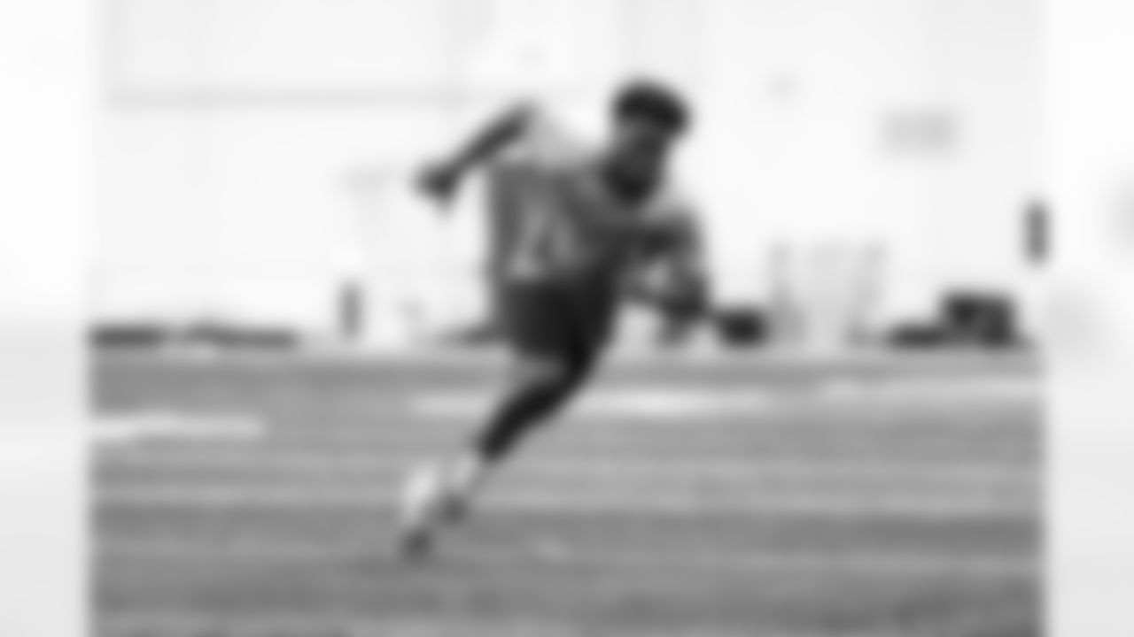 Detroit Lions cornerback Terrion Arnold (6) during offseason workouts at the Meijer Performance Center on May 13, 2025 in Allen Park, Mich. (Jeff Nguyen/Detroit Lions)