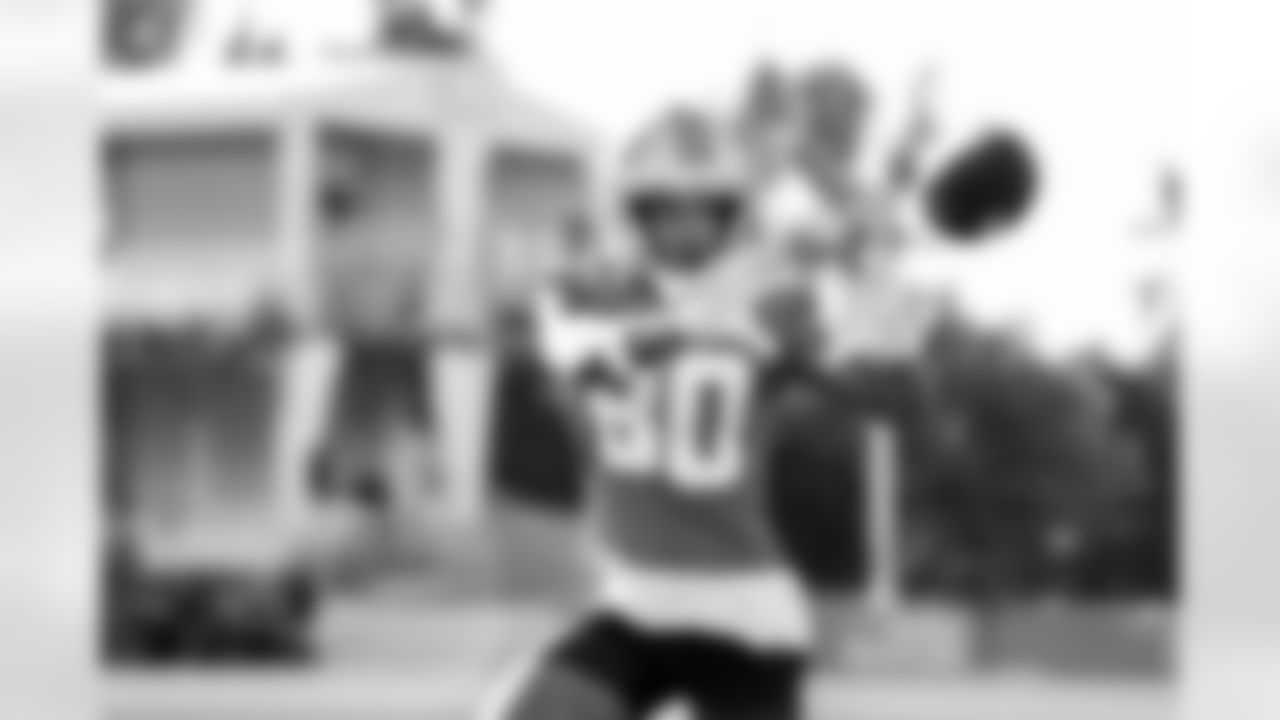 Detroit Lions wide receiver Jakobie Keeney-James (80) during training camp at the Meijer Performance Center on July 22, 2025 in Allen Park, Mich. (Jeff Nguyen/Detroit Lions)