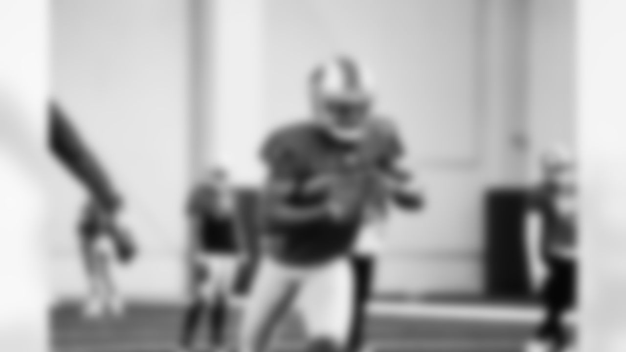 Detroit Lions wide receiver Donovan Peoples-Jones (19) during practice at the Lions training facility in Allen Park, MI on December 20, 2023. (Jeff Nguyen/Detroit Lions)