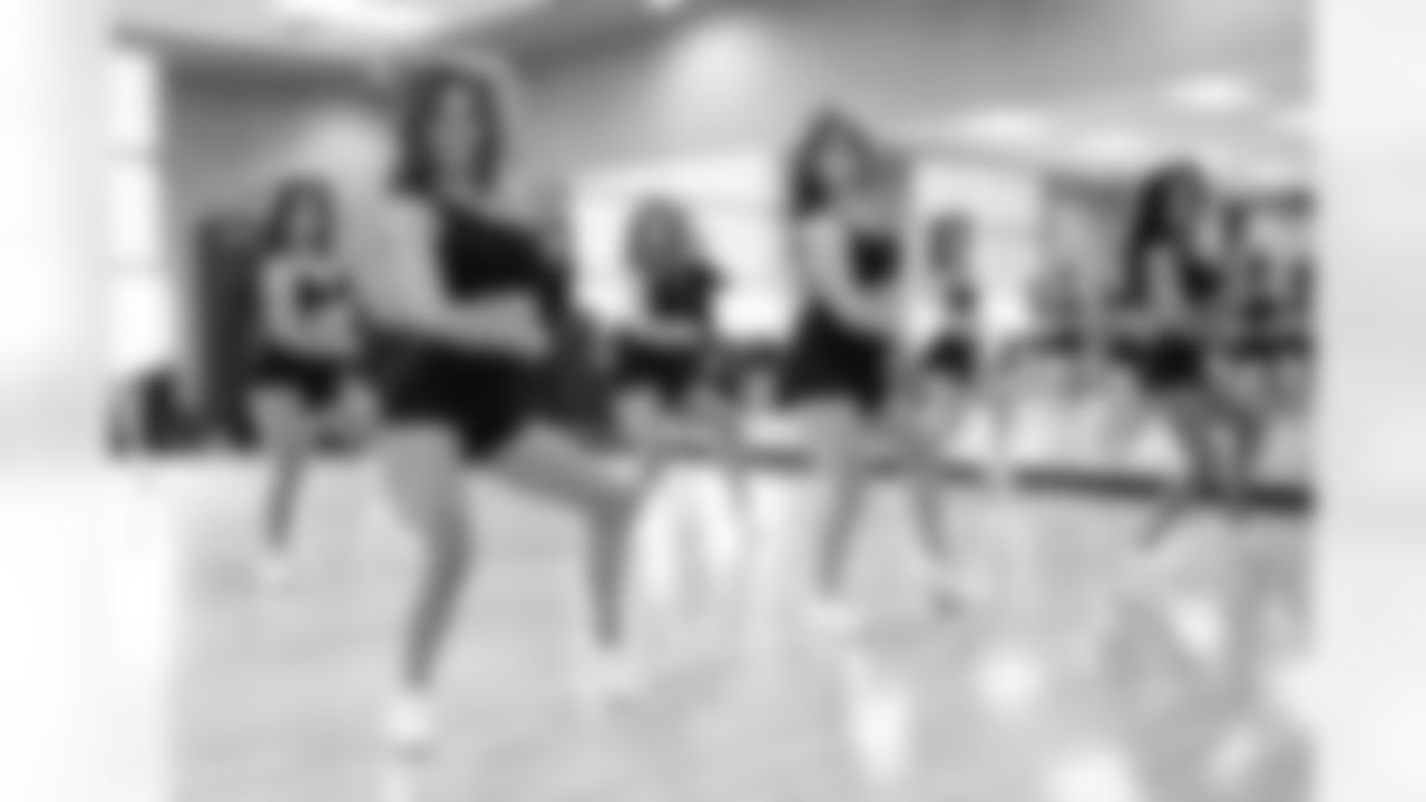 Contestants perform during the Detroit Lions Cheerleaders final look auditions at Lifetime Fitness on May 12, 2025 in Bloomfield Hills, Mich. (Mike Ferdinande/Detroit Lions)