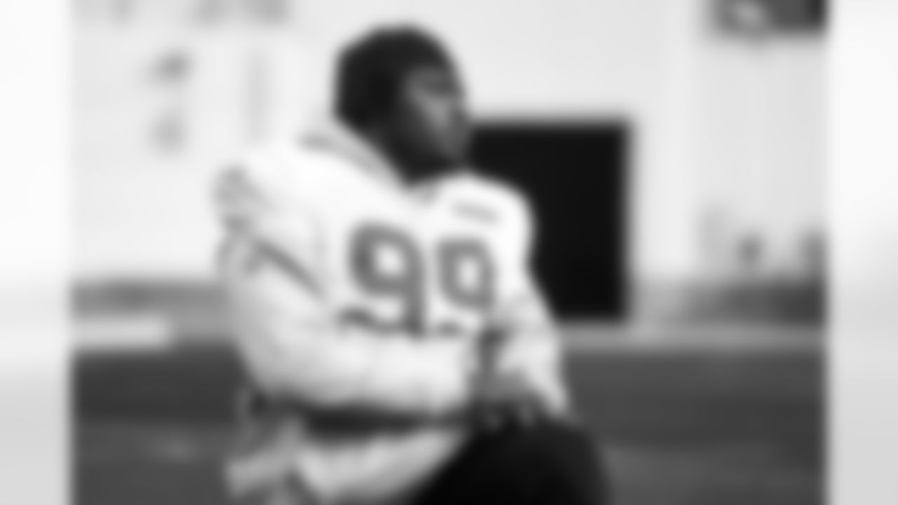 Detroit Lions defensive lineman Tyrus Wheat (99) during practice at the Meijer Performance Center on Nov. 12, 2025 in Allen Park, Mich. (Jeff Nguyen/Detroit Lions)