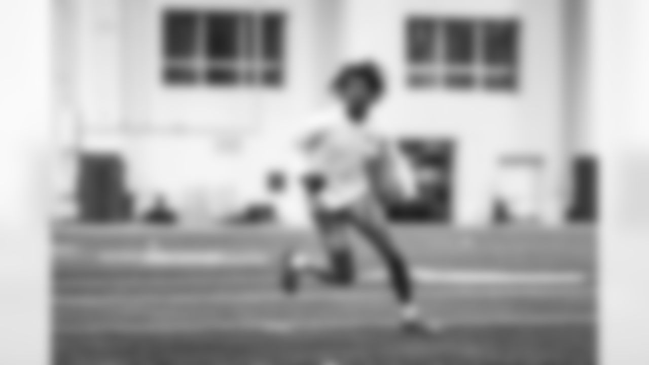 Detroit Lions wide receiver Jameson Williams (1) during offseason workouts at the Meijer Performance Center on May 8, 2025 in Allen Park, Mich. (Jeff Nguyen/Detroit Lions)