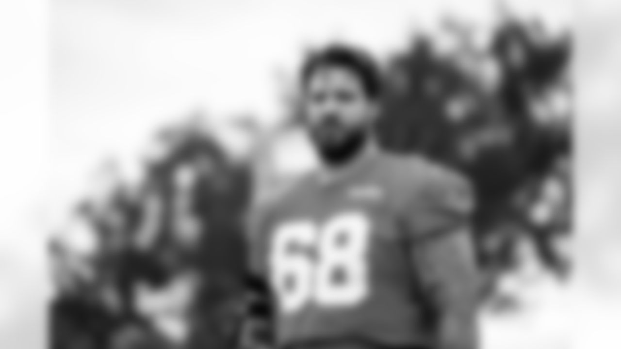 Detroit Lions tackle Taylor Decker (68) during OTAs at the Meijer Performance Center on May 28, 2025 in Allen Park, Mich. (Jeff Nguyen/Detroit Lions)