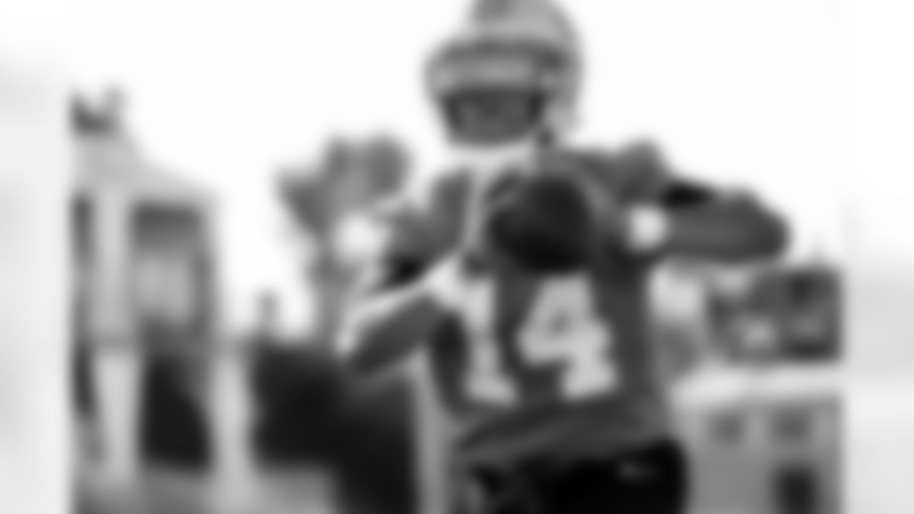 Detroit Lions wide receiver Amon-Ra St. Brown (14) during training camp at the Meijer Performance Center on July 22, 2025 in Allen Park, Mich. (Jeff Nguyen/Detroit Lions)