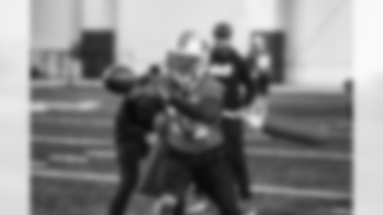 Detroit Lions wide receiver Amon-Ra St. Brown (14) during practice at the Meijer Performance Center on Dec. 18, 2025 in Allen Park, Mich. (Jeff Nguyen/Detroit Lions)