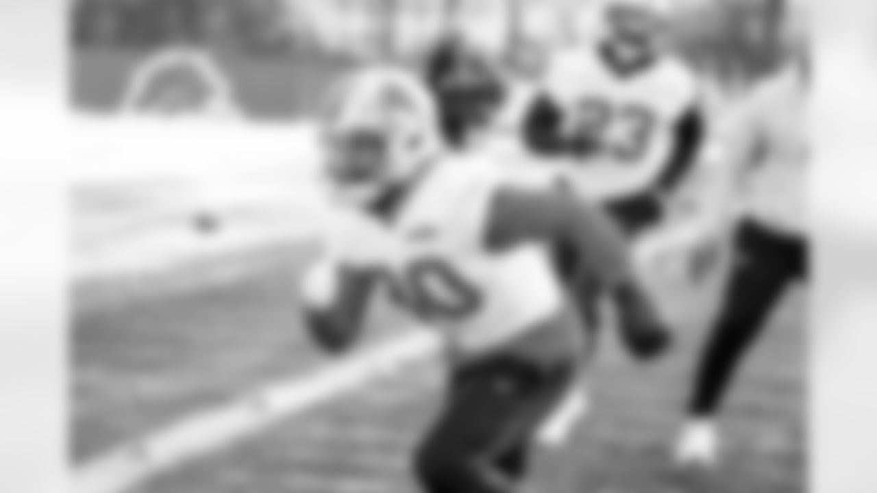 Detroit Lions cornerback Khalil Dorsey (30) during practice at the Meijer Performance Center on Jan. 1, 2026 in Allen Park, Mich. (Jeff Nguyen/Detroit Lions)