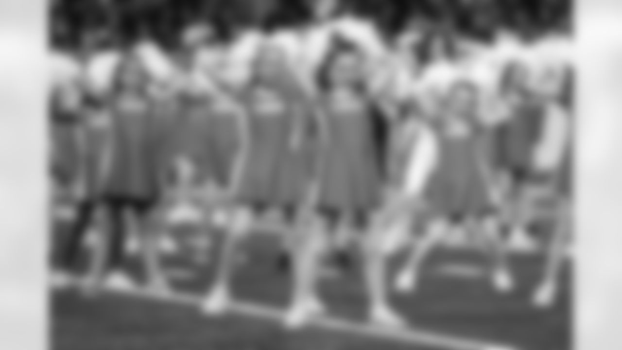 Junior Cheer participants perform at halftime during an NFL football game against the Pittsburgh Steelers on Sunday, Dec. 21, 2025 in Detroit. (Mike Ferdinande/Detroit Lions)