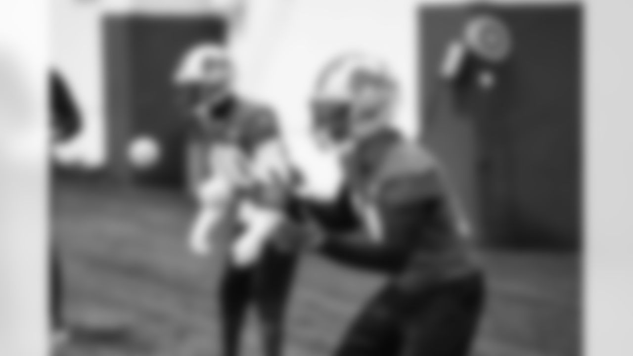 Detroit Lions wide receiver Amon-Ra St. Brown (14) during practice at the Meijer Performance Center on Dec. 18, 2025 in Allen Park, Mich. (Jeff Nguyen/Detroit Lions)