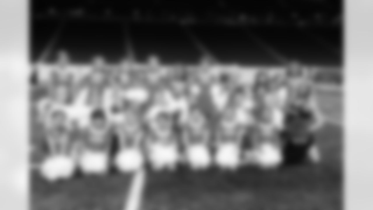 Participants during the junior cheer clinic at Ford Field on Dec. 7, 2025 in Detroit. (Mike Ferdinande/Detroit Lions)