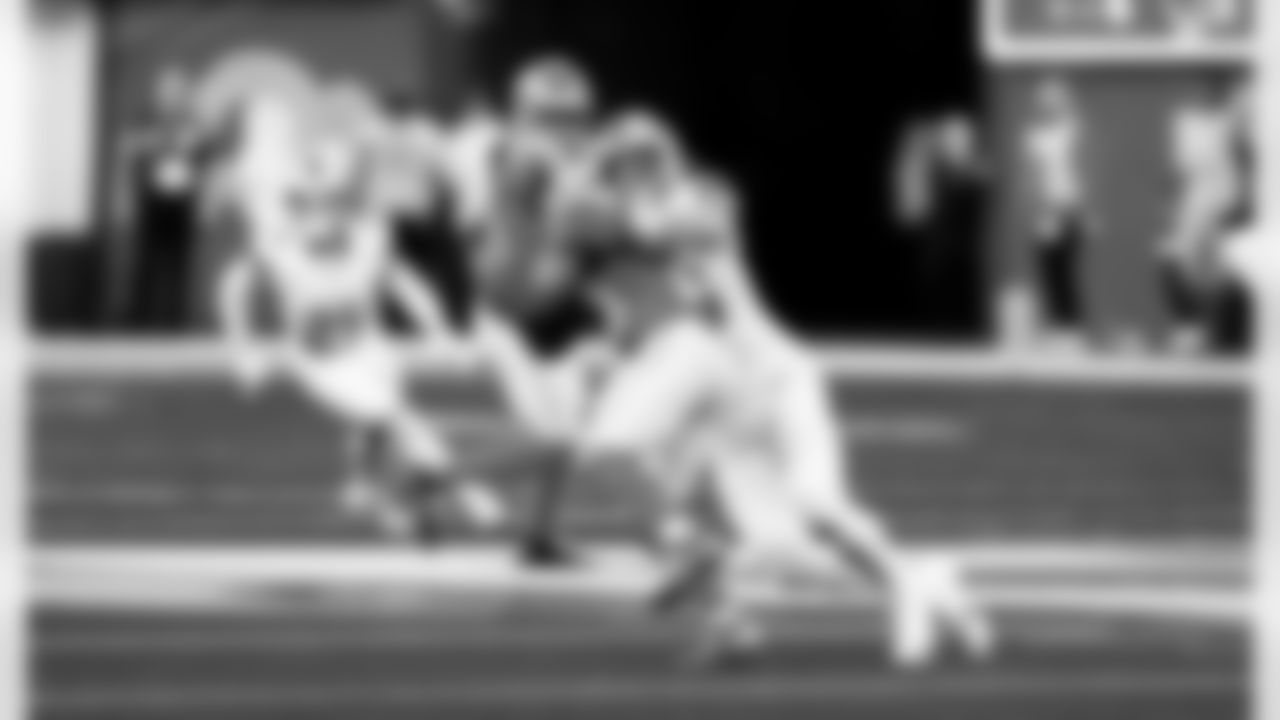 Detroit Lions linebacker Jack Campbell (46) during an NFL football game against the Los Angeles Rams on Sunday, Dec. 14, 2025 in Inglewood, Calif. (Jeff Nguyen/Detroit Lions via AP)