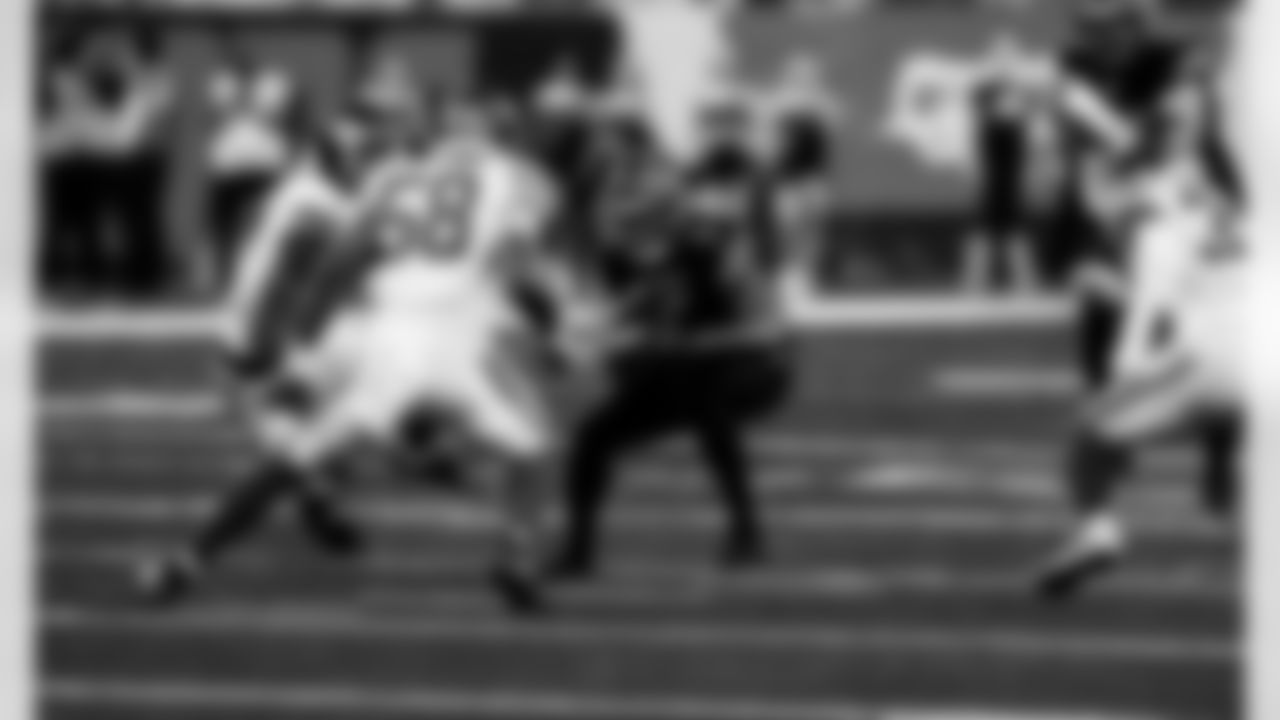 Detroit Lions running back David Montgomery (5) during an NFL football game against the New York Giants on Sunday, Nov. 23, 2025 in Detroit. (Jeff Nguyen/Detroit Lions via AP)