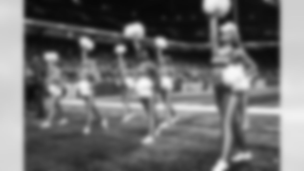 Detroit Lions Cheerleaders during an NFL football game against the Tampa Bay Buccaneers on Sept. 15, 2024 in Detroit. (Mike Ferdinande/Detroit Lions)