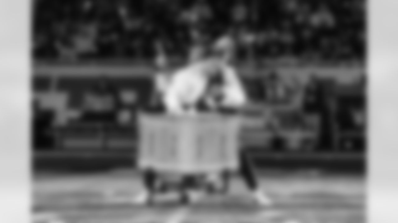 Detroit Lions Honolulu Boom performs before an NFL football game against the Dallas Cowboys on Thursday, Dec. 4, 2025 in Detroit. (Mike Ferdinande/Detroit Lions)