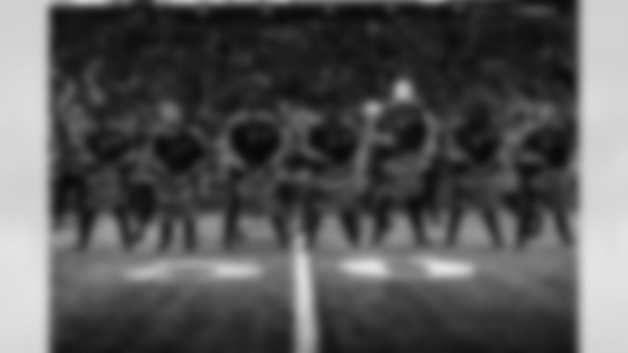 Detroit Lions Honolulu Boom perform during a NFL football game against the Chicago Bears on November 19, 2023 in Detroit. (Mike Ferdinande/Detroit Lions)