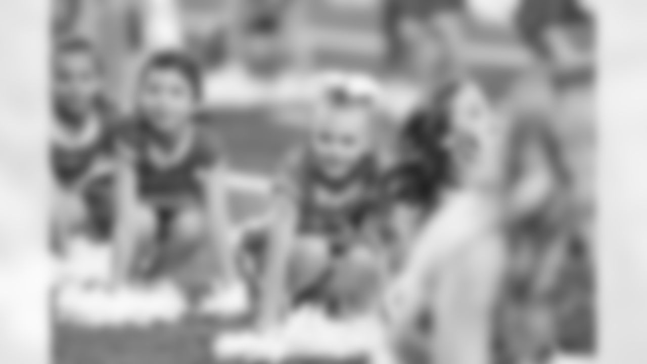 Detroit Lions Junior Cheer Clinic performs at halftime during an NFL football game against the Pittsburgh Steelers on Sunday, Dec. 21, 2025 in Detroit. (Jeff Nguyen/Detroit Lions via AP)