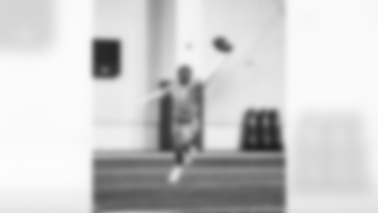 Detroit Lions running back Kye Robichaux (25) during offseason workouts at the Meijer Performance Center on May 21, 2025 in Allen Park, Mich. (Jeff Nguyen/Detroit Lions)
