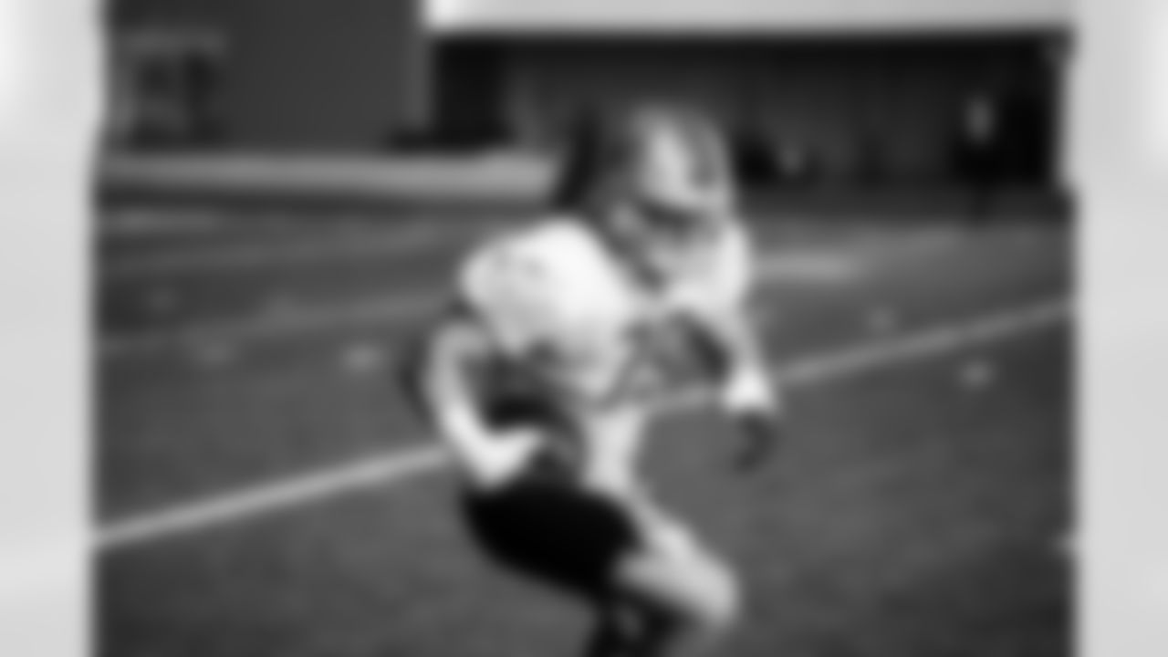 Detroit Lions defensive lineman John Cominsky (79) during practice at the Lions training facility in Allen Park, MI on December 7, 2023. (Jeff Nguyen/Detroit Lions)
