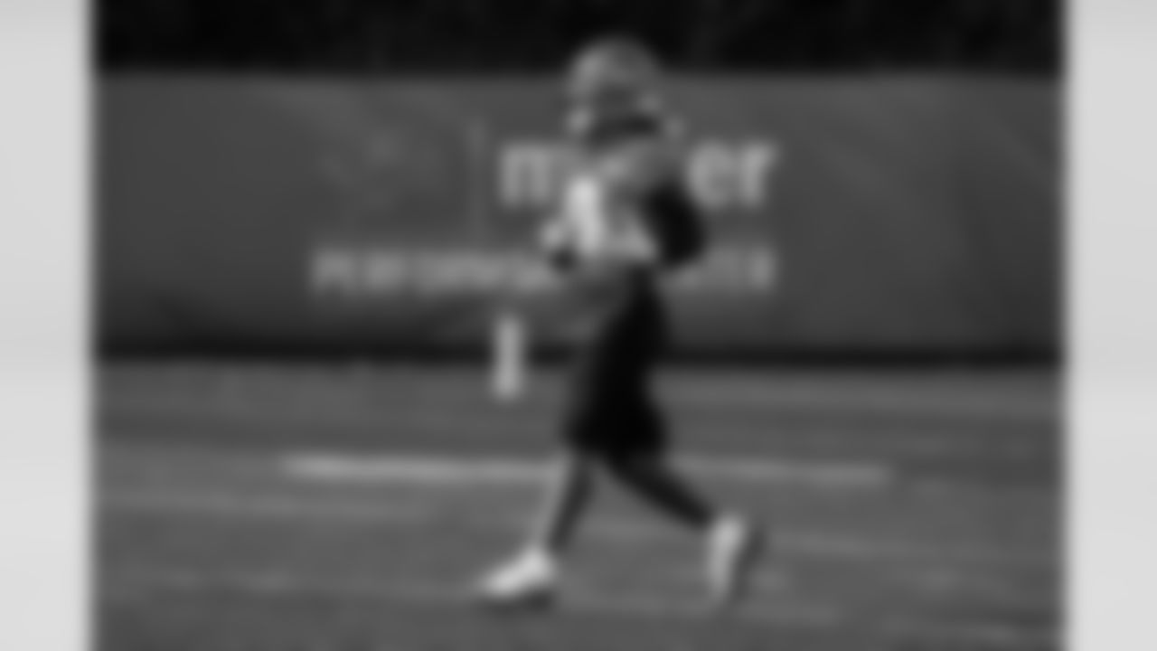 Detroit Lions running back Jahmyr Gibbs (0) during practice at the Meijer Performance Center on Oct. 17, 2025 in Allen Park, Mich. (Jeff Nguyen/Detroit Lions)