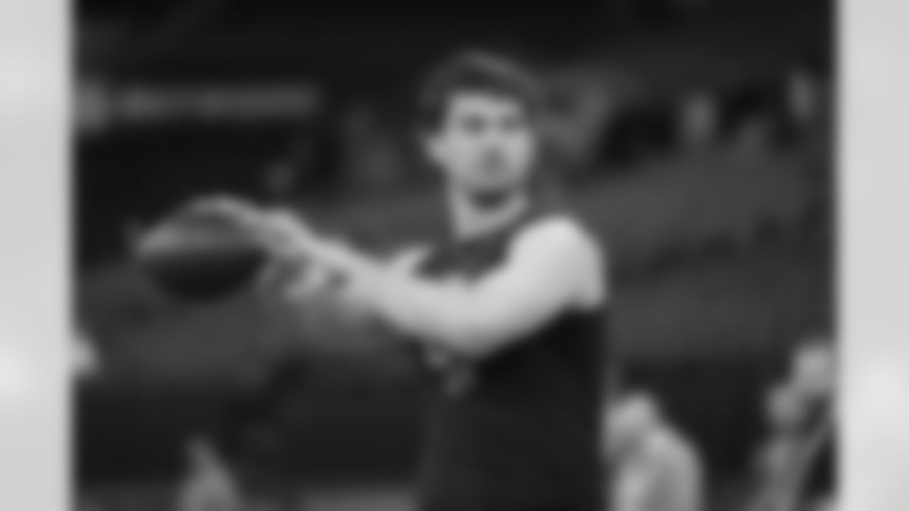 Illinois quarterback Luke Altmyer (03) runs a drill at the NFL football scouting combine in Indianapolis, Saturday, Feb. 28, 2026. (AP Photo/Julio Cortez)