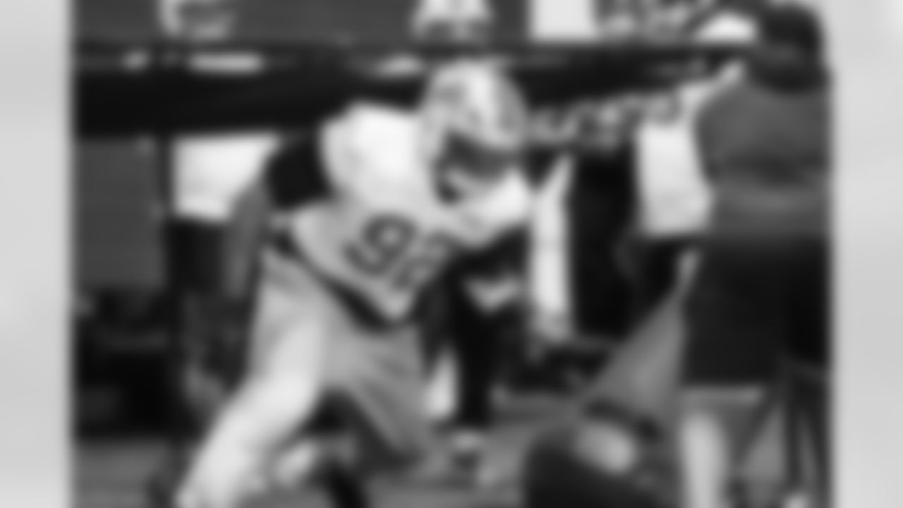 Detroit Lions edge rusher Marcus Davenport (92) during practice at the Meijer Performance Center on Dec. 19, 2025 in Allen Park, Mich. (Jeff Nguyen/Detroit Lions)