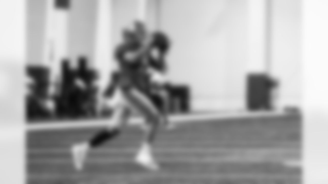 Detroit Lions wide receiver Kalif Raymond (11) during practice at the Lions training facility in Allen Park, MI on January 3, 2024. (Jeff Nguyen/Detroit Lions)