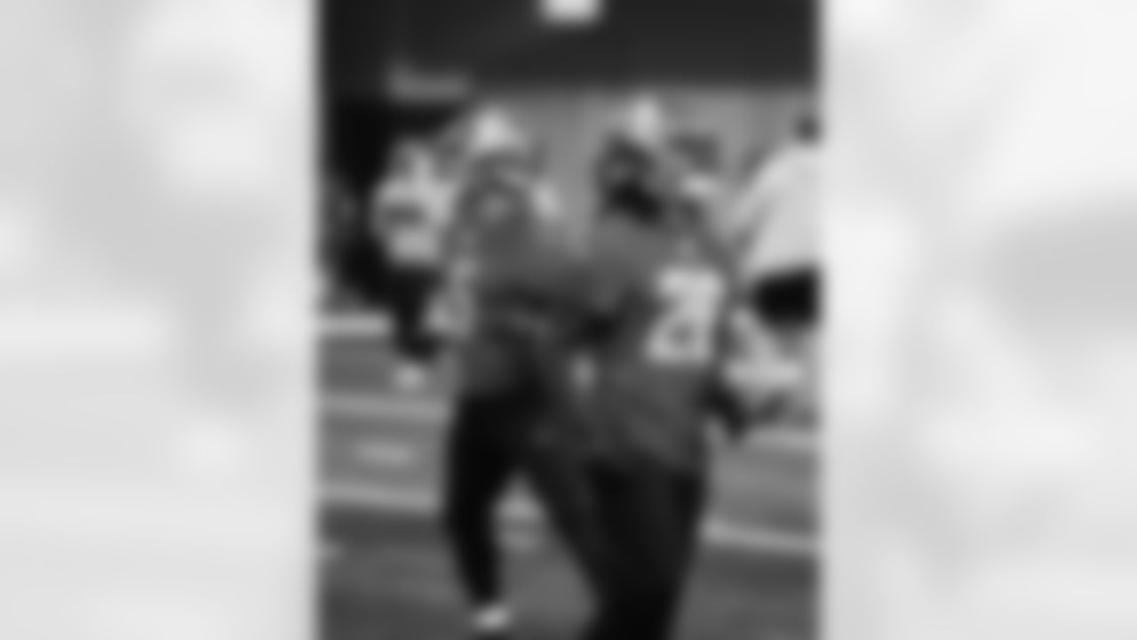 Detroit Lions running back Jahmyr Gibbs (26) during practice at the Lions training facility in Allen Park, MI on January 5, 2024. (Jeff Nguyen/Detroit Lions)