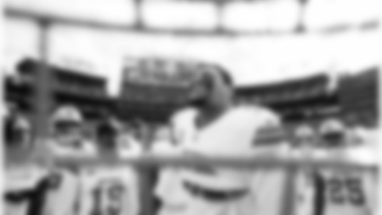 Detroit Lions tackle Penei Sewell (58) before an NFL football game against the Green Bay Packers on Sunday, Sept. 7, 2025, in Green Bay, Wis. (Jeff Nguyen/Detroit Lions via AP)