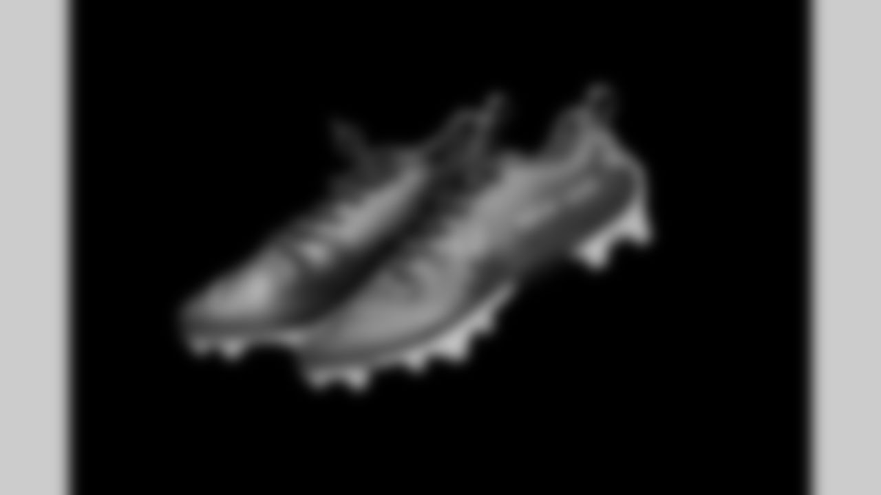 Cleats belonging to Detroit Lions safety Daniel Thomas (2) photographed at the Meijer Performance Center on Nov. 12, 2025 in Allen Park, Mich. (Jeff Nguyen/Detroit Lions)