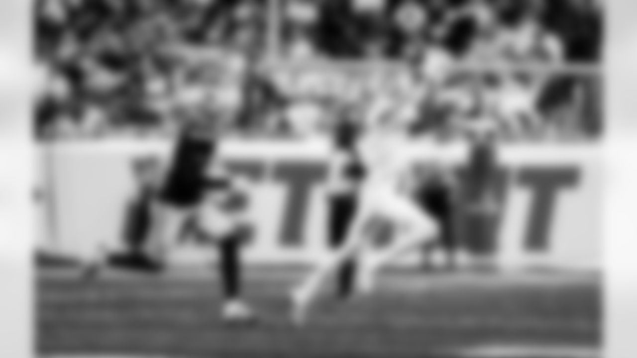 Detroit Lions wide receiver Jameson Williams (1) during an NFL football game against the Dallas Cowboys on Thursday, Dec. 4, 2025 in Detroit. (Jeff Nguyen/Detroit Lions via AP)