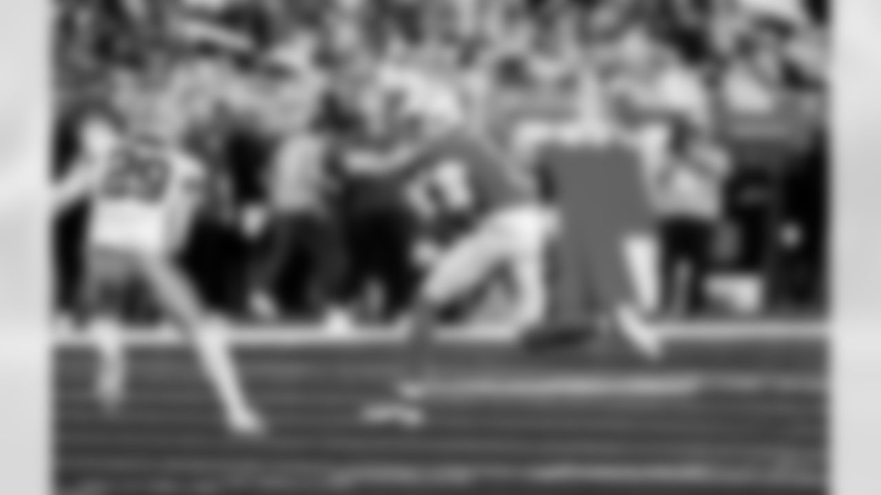 Detroit Lions wide receiver Jameson Williams (1) during an NFL football game against the Green Bay Packers on Thursday, Nov. 27, 2025 in Detroit. (Jeff Nguyen/Detroit Lions via AP)