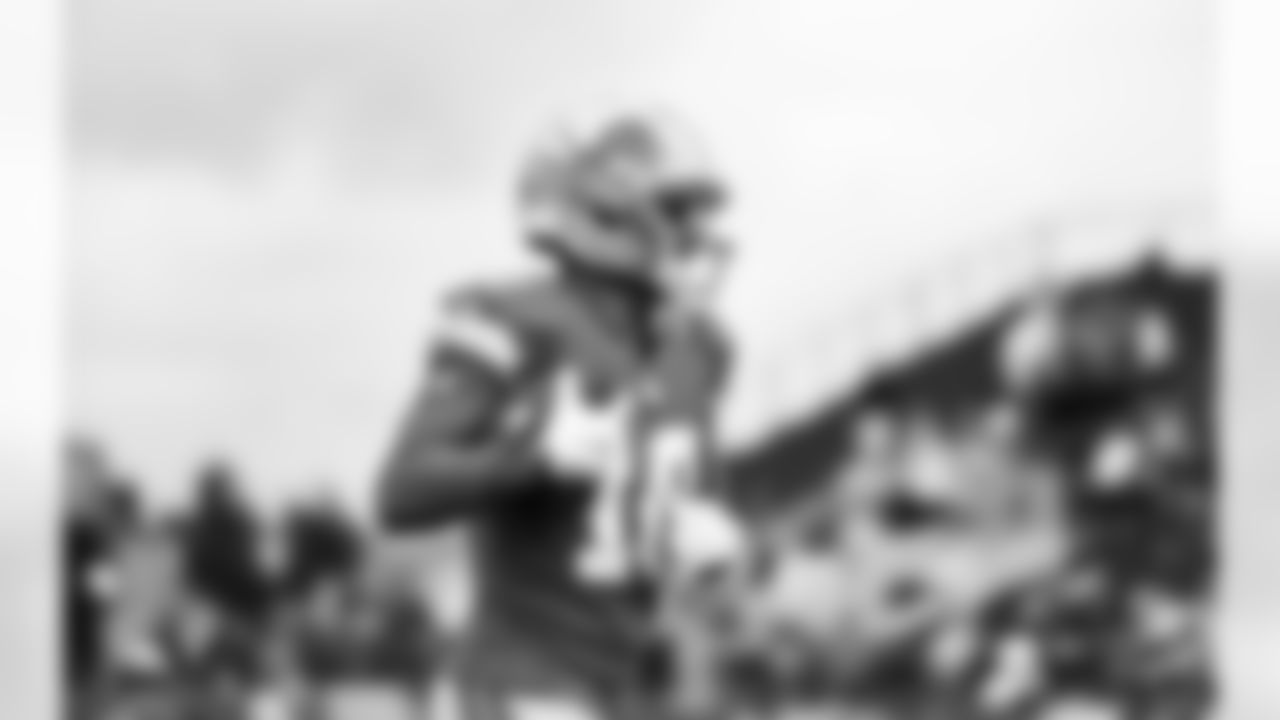 Detroit Lions wide receiver Ronnie Bell (10) before an NFL football game against the Los Angeles Chargers, Thursday, July 31, 2025, in Canton, Ohio. (Jeff Nguyen/Detroit Lions via AP)
