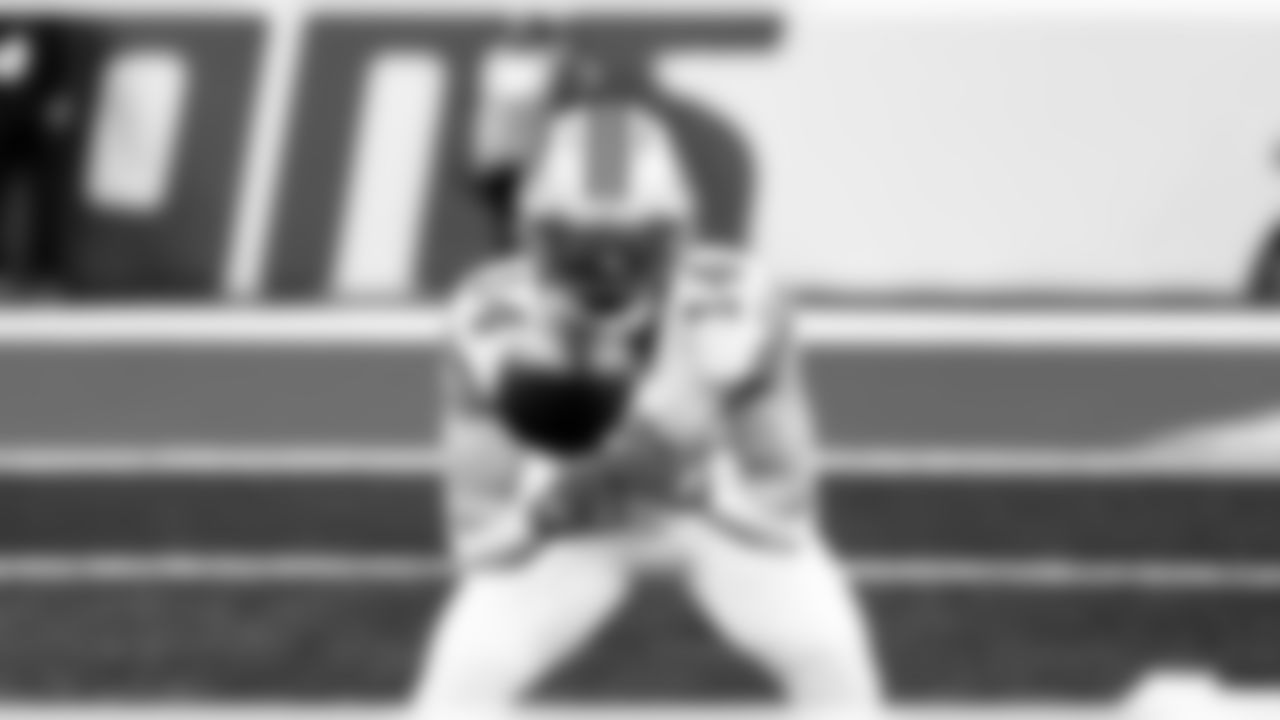 Detroit Lions wide receiver Amon-Ra St. Brown (14) before an NFL football game against the Dallas Cowboys on Thursday, Dec. 4, 2025 in Detroit. (Jeff Nguyen/Detroit Lions via AP)