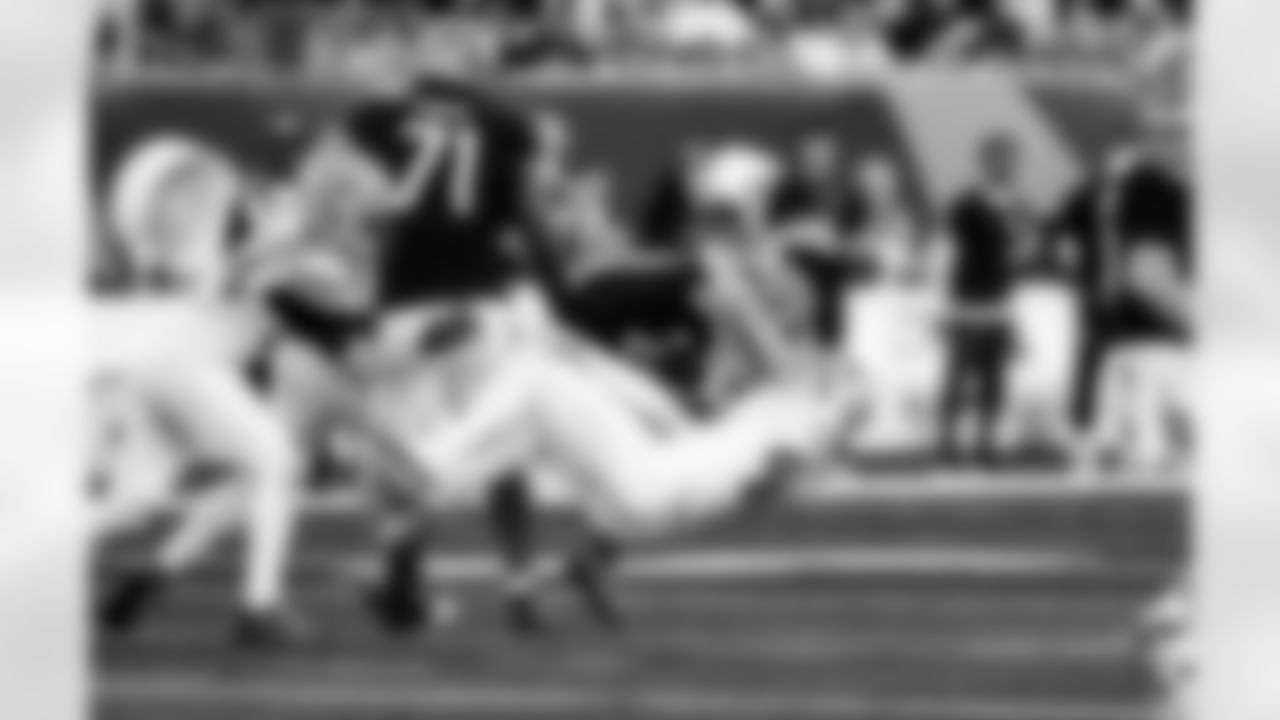 Detroit Lions linebacker Jack Campbell (46) during an NFL football game against the Cincinnati Bengals on Sunday, Oct. 5, 2025 in Cincinnati. (Jeff Nguyen/Detroit Lions via AP)