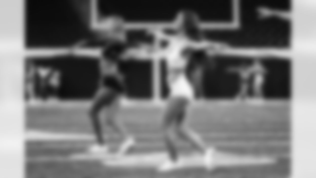 Contestants perform choreography during the Detroit Lions Cheerleaders auditions at Ford Field on May 3, 2025 in Detroit. (Mike Ferdinande/Detroit Lions)