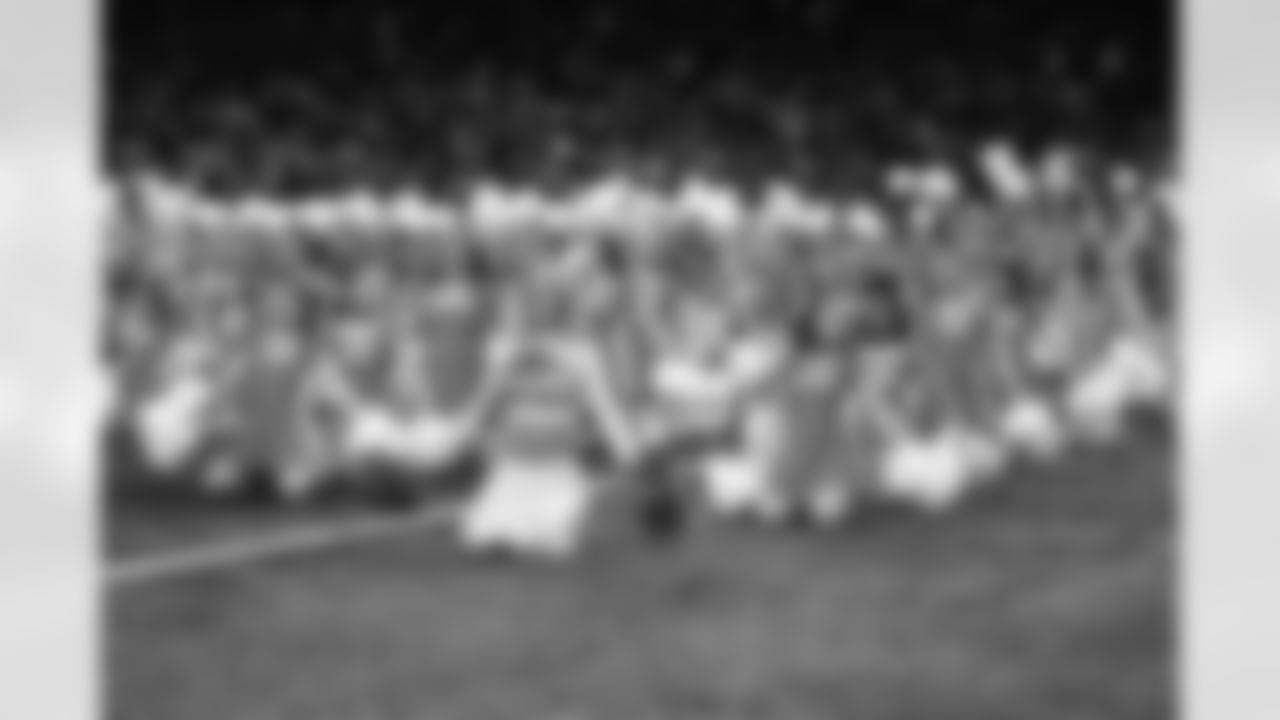 Junior Cheer participants perform at halftime during an NFL football game against the Pittsburgh Steelers on Sunday, Dec. 21, 2025 in Detroit. (Mike Ferdinande/Detroit Lions)