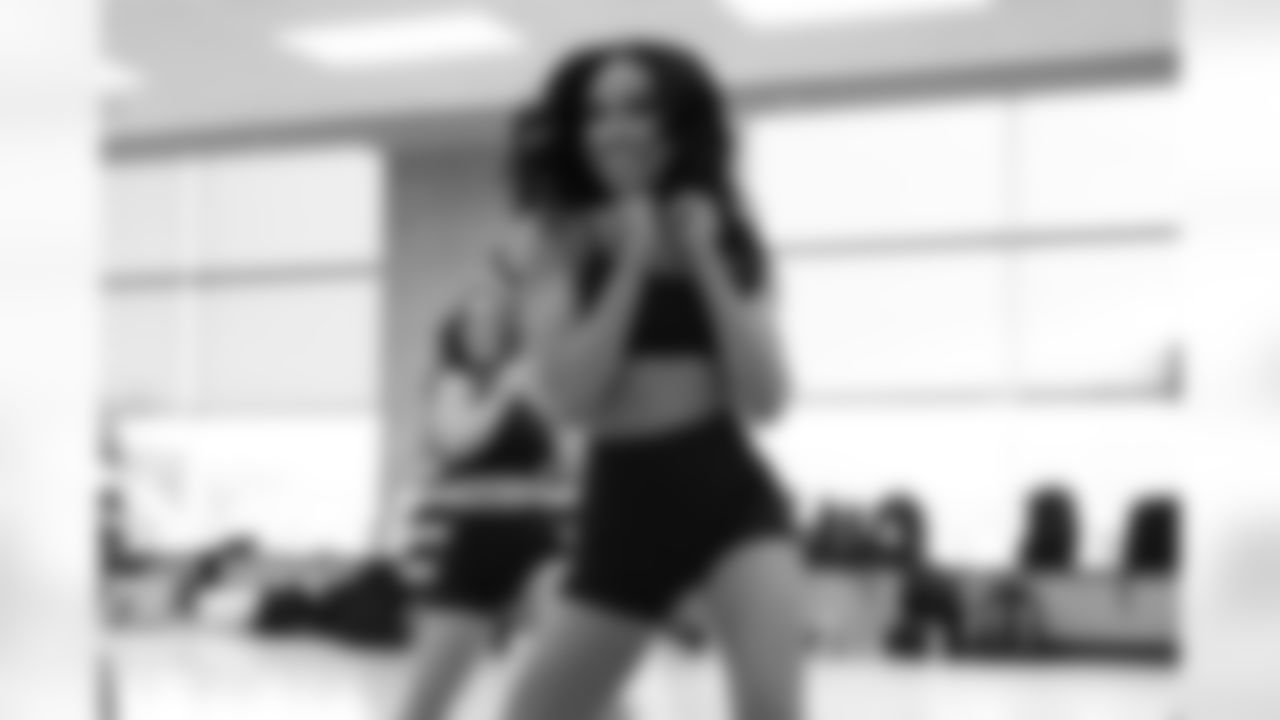 Contestants perform during the Detroit Lions Cheerleaders final look auditions at Lifetime Fitness on May 12, 2025 in Bloomfield Hills, Mich. (Mike Ferdinande/Detroit Lions)