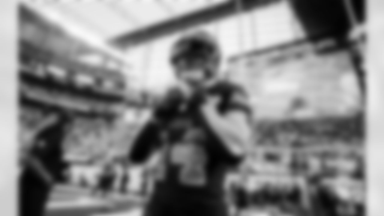 Detroit Lions wide receiver Amon-Ra St. Brown (14) before an NFL football game against the Minnesota Vikings on Thursday, Dec. 25, 2025 in Minneapolis. (Jeff Nguyen/Detroit Lions via AP)