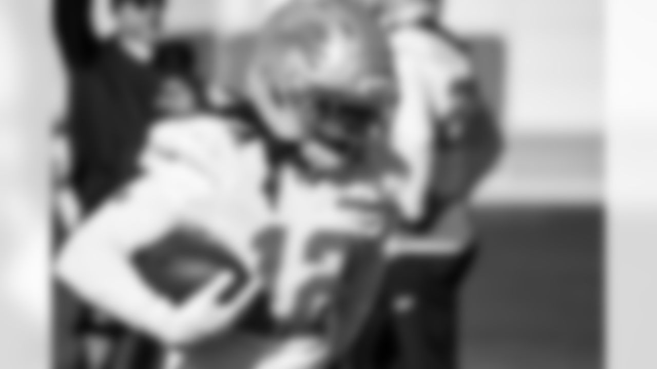 Detroit Lions safety Thomas Harper (12) during practice at the Meijer Performance Center on Nov. 13, 2025 in Allen Park, Mich. (Jeff Nguyen/Detroit Lions)