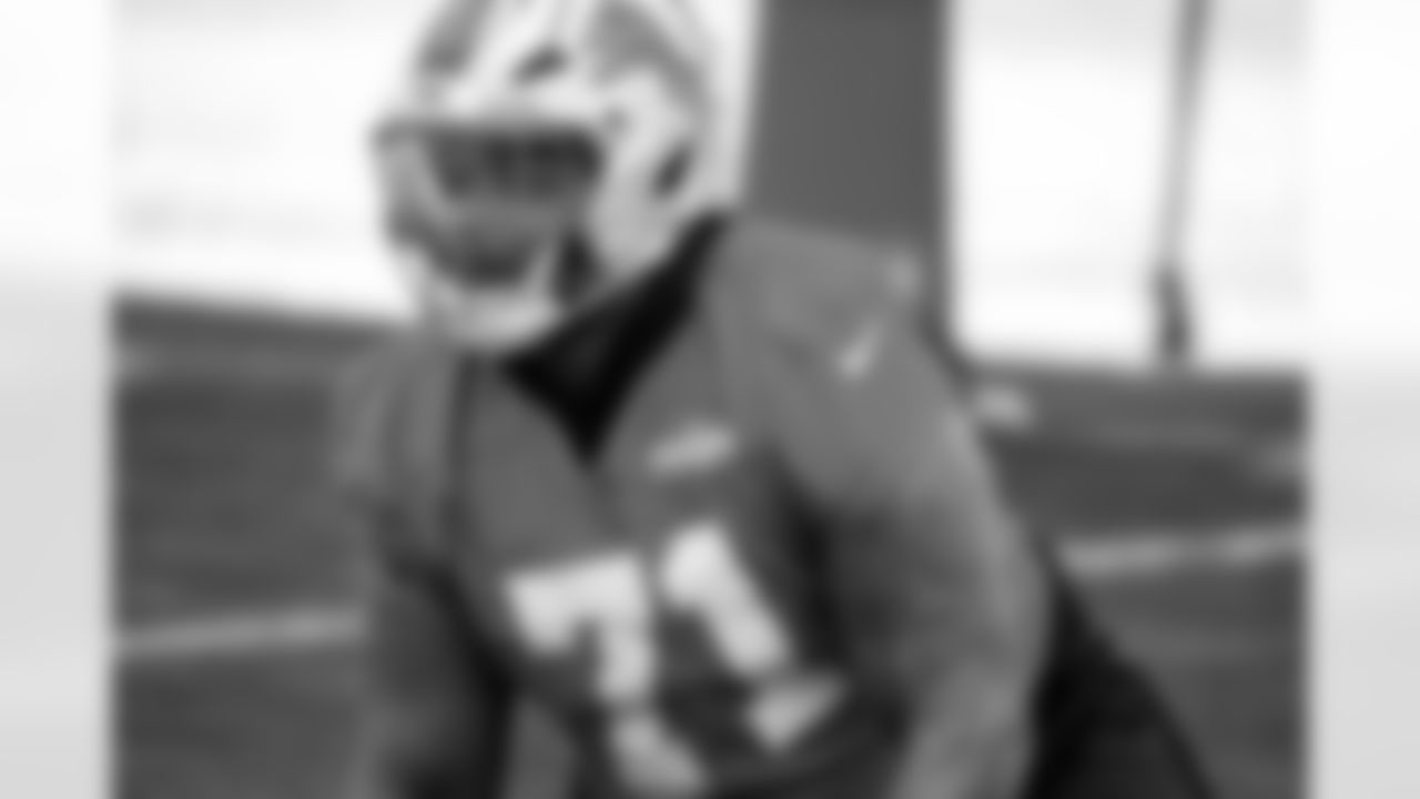 Detroit Lions offensive lineman Miles Frazier (71) during practice at the Meijer Performance Center on Dec. 31, 2025 in Allen Park, Mich. (Jeff Nguyen/Detroit Lions)