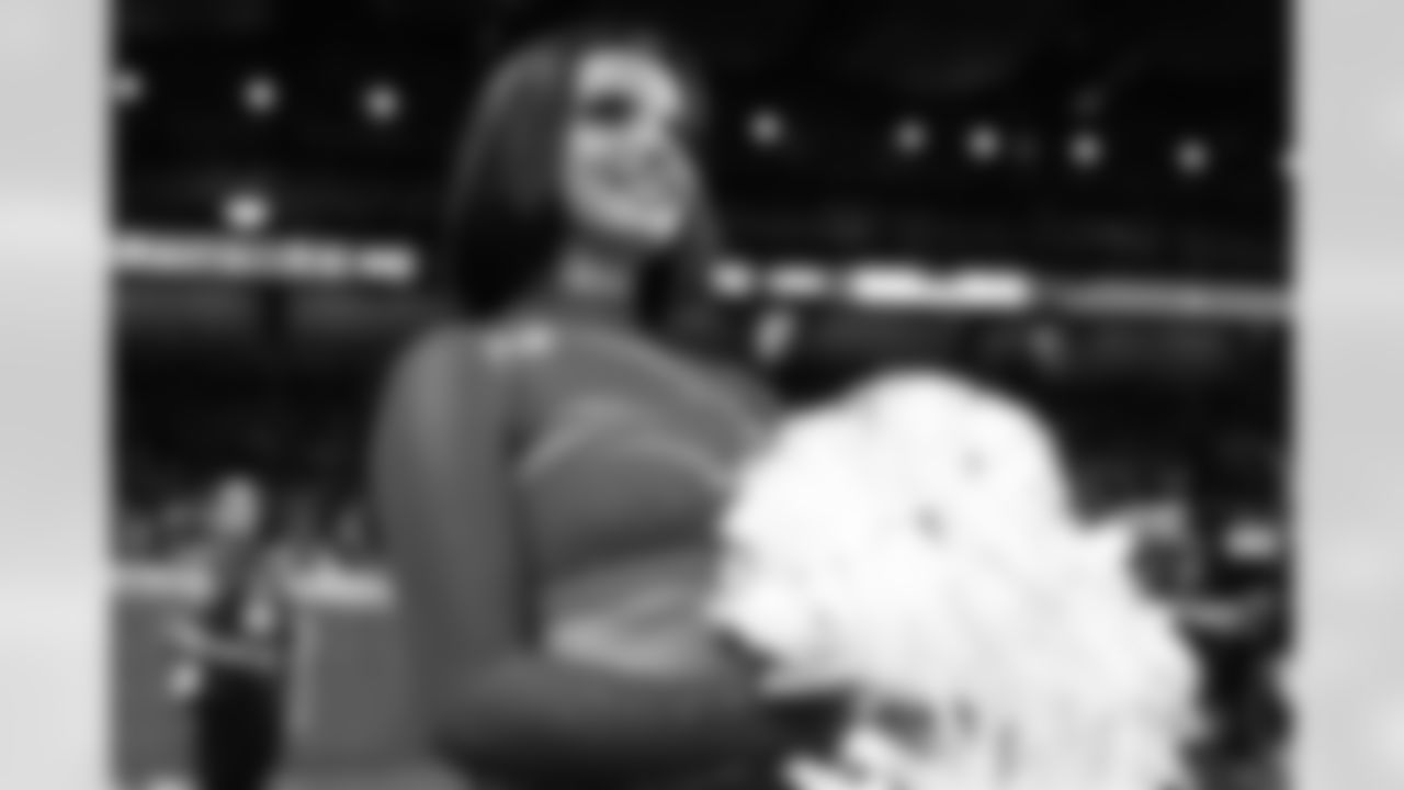 Detroit Lions Cheerleaders perform during an NFL football game against the Miami Dolphins on Saturday, Aug. 16, 2025 in Detroit. (Mike Ferdinande/Detroit Lions)