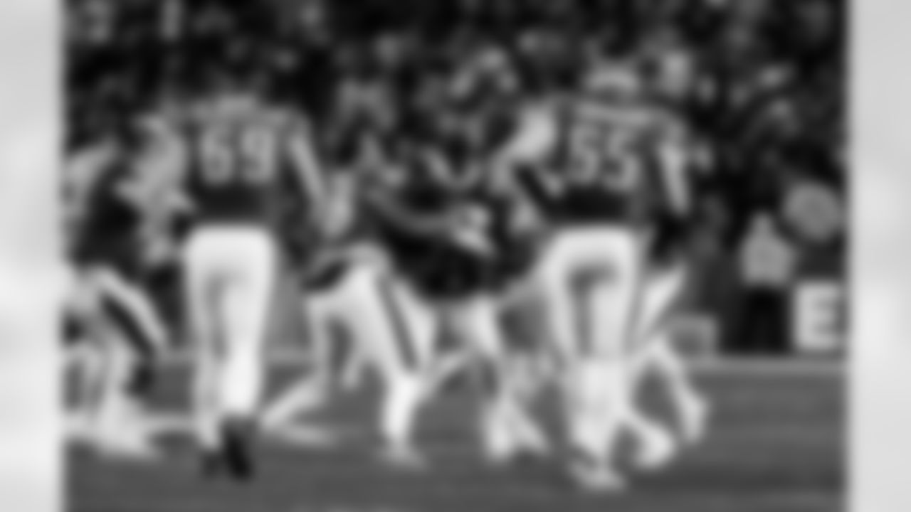 Detroit Lions edge rusher Al-Quadin Muhammad (96) during an NFL football game against the Philadelphia Eagles on Sunday, Nov. 16, 2025 in Philadelphia. (Jeff Nguyen/Detroit Lions via AP)