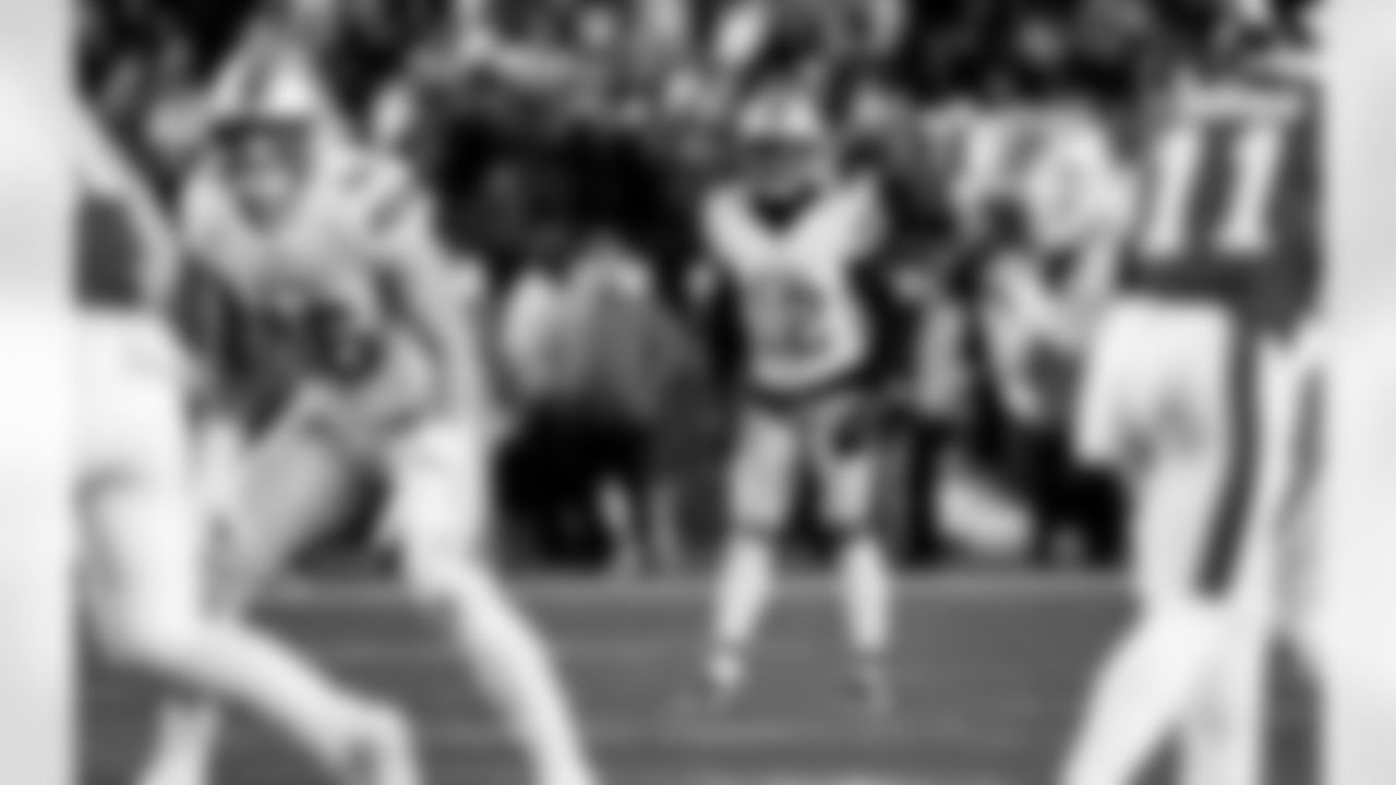 Detroit Lions safety Thomas Harper (12) during an NFL football game against the Philadelphia Eagles on Sunday, Nov. 16, 2025 in Philadelphia. (Jeff Nguyen/Detroit Lions via AP)