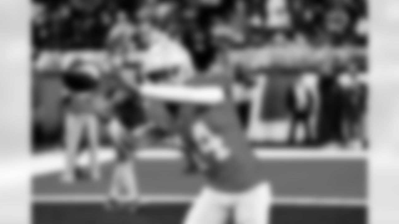 Detroit Lions wide receiver Amon-Ra St. Brown (14) before an NFL football game against the Green Bay Packers on Thursday, Nov. 27, 2025 in Detroit. (Jeff Nguyen/Detroit Lions via AP)
