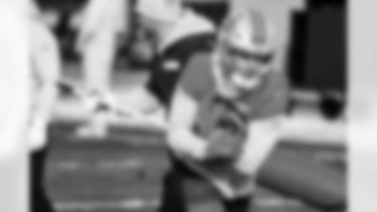 Detroit Lions wide receiver Tom Kennedy (85) during practice at the Meijer Performance Center on Jan. 1, 2026 in Allen Park, Mich. (Jeff Nguyen/Detroit Lions)