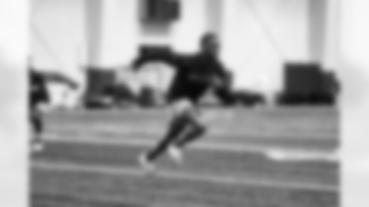 Detroit Lions cornerback Terrion Arnold (6) during offseason workouts at the Meijer Performance Center on May 1, 2025 in Allen Park, Mich. (Jeff Nguyen/Detroit Lions)